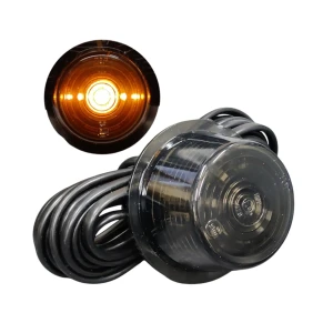 LED-äärivalo keltainen kumivarsi Eceline Black Line Gylle kuva